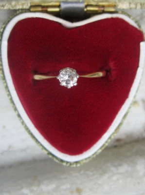 £37 • Buy Stunning Diamond Solitaire 0.25ct 18ct Gold Ring