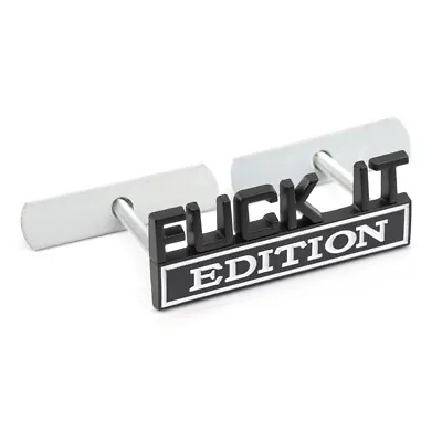 3D Metal F*ck IT Emblem Car Front Grill Nameplate Badge For Cadillac GMC Chevy • $14.24