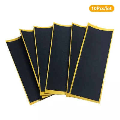 10Pcs/Lot Black Fingerboard Deck Uncut Tape Stickers Black Foam Grip Tape FT • $6.56