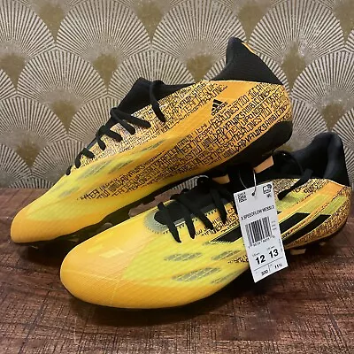 Mens Size 12 Adidas X Messi SpeedFlow 3 FG Men’s Soccer Cleats Yellow GW7419 New • $69.95