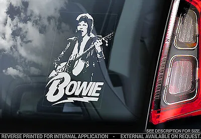 David Bowie - Car Window Sticker - Glam Rock Music Sign Ziggy Stardust - TYP1 • £3.99