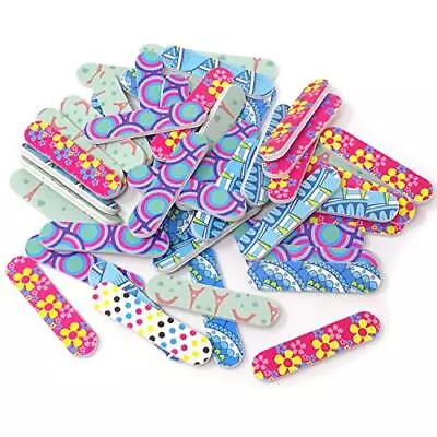 50PCS Nail Art Tool Mini Double Sided Nail Files Emory Boards For Home And Pr... • $8.66