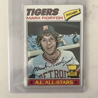 1977 Topps Mark Fidrych Detroit Tigers Rookie Card RC #265 • $2
