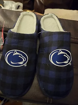 Penn State Nittany Lions NCAA Men's Plaid Slippers By FOCO Sz Large (11-12) NWT  • $18.99