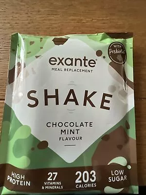 £16.99 • Buy Exante Low Sugar Chocolate Mint Meal Replacement Shake X 10. ** NEW **