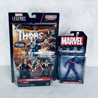 Marvel Legends Defenders Of Asgard Odinson & Jane Foster & Wonder Man Lot 3.75’ • $17.24