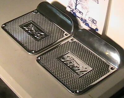 1928-1931 And 1926-1927 Model A And T Ford Running Board Step Plates. One Pair • $86.95