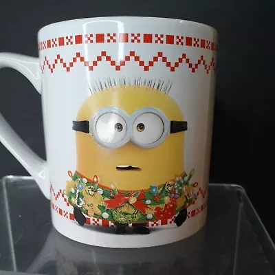 MINIONS Mug Ugly Christmas Sweater Universal Studio Despicable Me 16oz NICE • $19.64