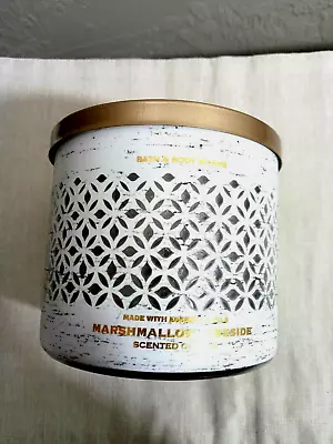 Bath & Body Works Marshmallow Fireside Large 3 Wick Scented Candle 14.5 Oz New • $29.95