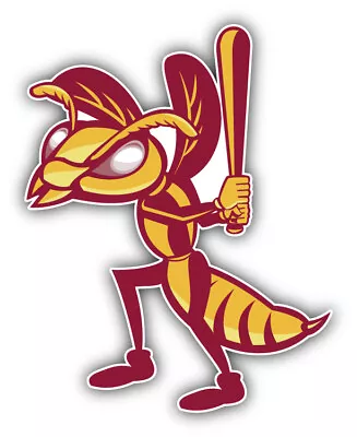 Hornet Wasp Baseball Player Animal Car Bumper Sticker Decal • $2.75