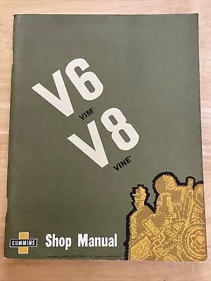 OEM Original Cummins Diesel V6-200 VIM V8-265 VINE Shop Service Repair Manual • $34.99