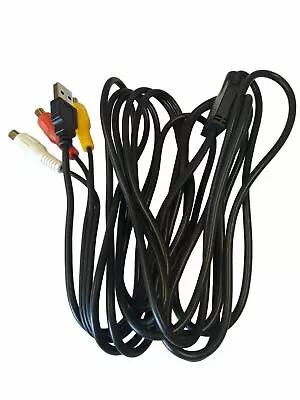 USB Male To 3RCA Female AV Composite Video Audio Converter Adapter 12Ft Cable • $6.36