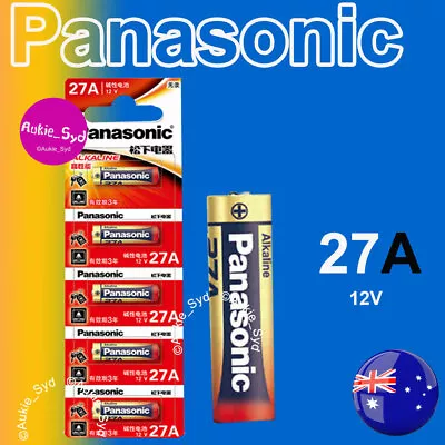 Genuine Panasonic 27A/A27/1B5C Blister Battery/Batteries Garage Remote And More • $5.97