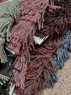 2  / 5 Cm. Deep Barley Twist Bullion Fringe - Upholstery / Soft Furnishings • £2.75