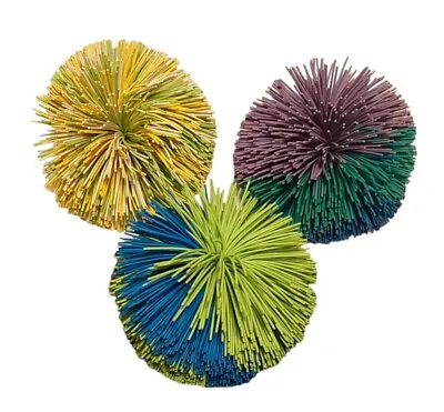 Lot Of 3 VTG Koosh Sensory Balls Purple Blue Teal Blue Green Yellow White Green • $28