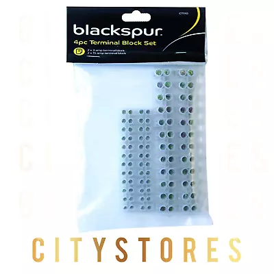 4 Pack Terminal Blocks 3 Amp 15 Amp Chock Electrician Wiring Cables Ct100 • £5.48