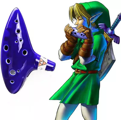 Ohuhu 12 Hole Ocarina Ceramic Alto C Legend Of Zelda Ocarina Flute Instrument • $23.99