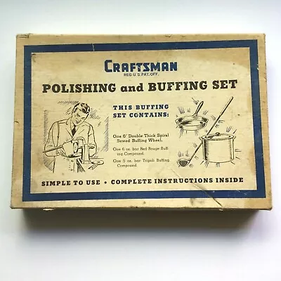 $19.99 • Buy Vintage Craftsman Polishing And Buffing Set W/ Instructions Sheet - #9-2864