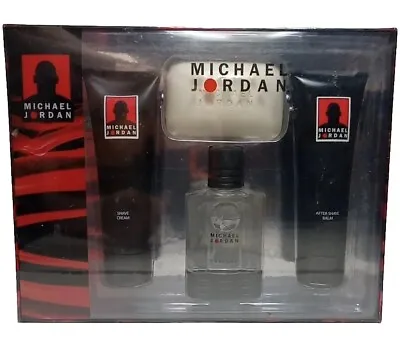 Michael Jordan Men’s Gift Set Still Sealed 5 Star Fragrance-4 Piece Set Vtg Rare • $50.39