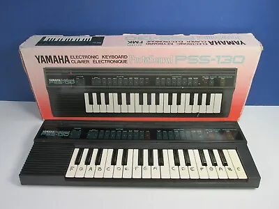 Vintage YAMAHA PORTASOUND KEYBOARD PSS-130 Working ELECTRONIC Retro BOXED 4767 • $29.54