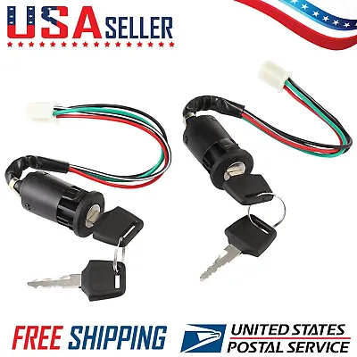 2PCS Ignition Key Switch For Chinese Quad ATV 50cc 70cc 90cc 110cc 125cc TaoTao • $5.99