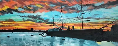 HMS Warrior Original Painting Acrylic • £150