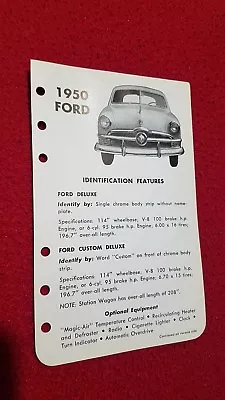 Vintage 1950  Ford  Dealer Literature • $4.99