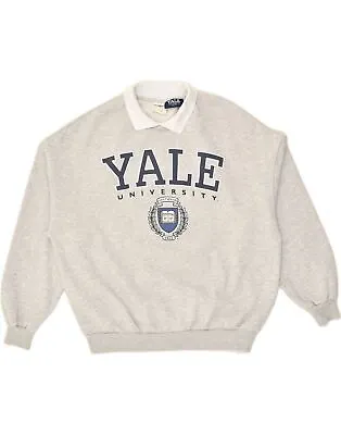 PULL & BEAR Mens Yale University Oversized Sweatshirt Jumper Small Grey AZ53 • $25.79