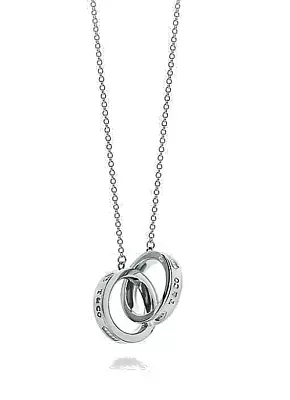 £285 • Buy Tiffany & Co. 1837 Interlocking Circles Necklace In Sterling Silver. RRP £430.