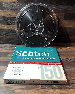 One Used 7  SCOTCH Reel To Reel Tape  Boxed VG Condition • £8.99
