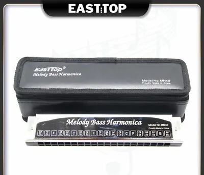 EASTTOP MN40 Harmonicas New Melody Bass Harmonica Pocket Melody Bass Harmonica • $134.87