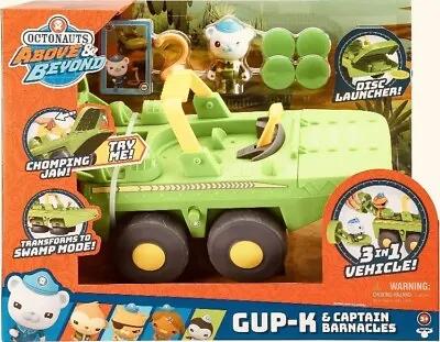 Octonauts Above  Beyond 3 In 1 Swamp Speeder Gup-K And Captain Barnacl NEW • £34