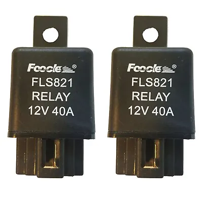 2x DC 12V 40A 40 AMP Car Auto Automotive Van Boat Bike 4 Pins SPST Alarm Relay  • $12.86