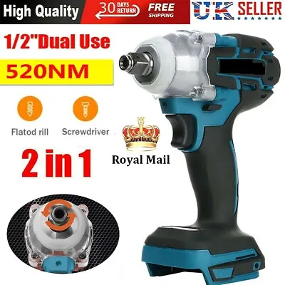 £22.99 • Buy  Cordless Brushless Impact Wrench 1/2  Driver Replace For Makita Replace