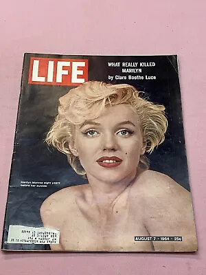 Life Magazine August 7 1964 Marilyn Monroe • $13.95