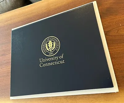 University Of Connecticut UConn Degree Holder - Leatherette Standing Folder • £19.24