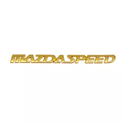 Gold MAZDASPEED Letters Car Rear Trunk Lid Emblem For Mazda 2 3 5 6 CX-5 MX5 RX8 • $9.49