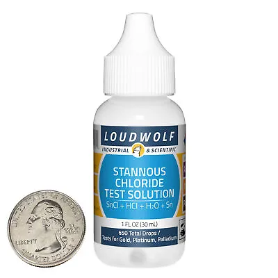 Stannous Chloride Solution / 1 Fluid Ounce / Tests For Gold Platinum Palladium • $8.99