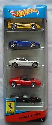 Hot Wheels Ferrari 5 Pack BFB28 Enzo F40 458 Spider 430 Scuderia 612 Saglietti • £49.99