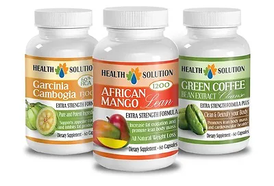 Garcinia Cambogia + African Mango + Green Coffee Cleanse. Clean Detoxifies 3B • $55.73