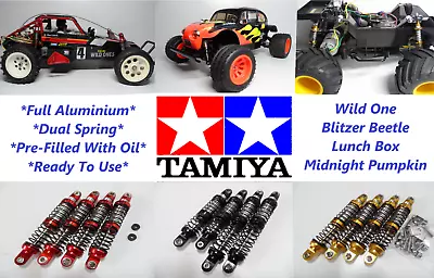 Dual Spring Full Aluminium Oil Dampers/Shock Absorbers For Tamiya RC Cars Listed • £37.99