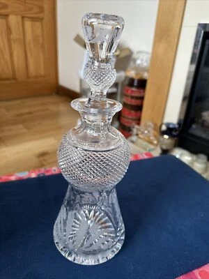 £220 • Buy Edinburgh Crystal Thistle Pattern Decanter C1975