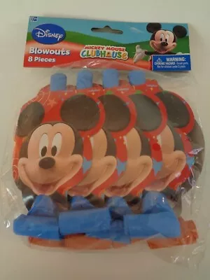 Disney Mickey Mouse & Pluto Clubhouse 1 Pack 8 Blowouts New Party Favors • $10.99