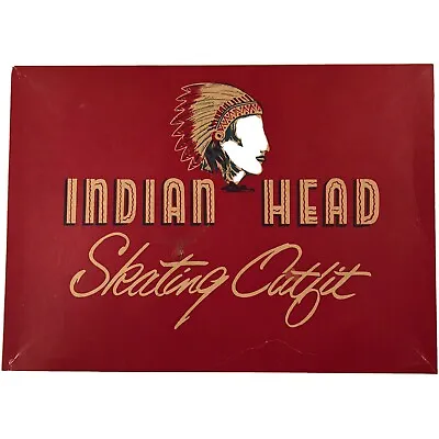 VINTAGE INDIAN HEAD SKATING OUTFIT - Black Mens 11 Stock No 665 • $29.99