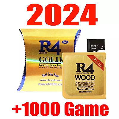 2024 R4 Gold Pro SDHC For NDS/3DS/2DS/DS Revolution Cartridge +64G Game Card UK • £22.79