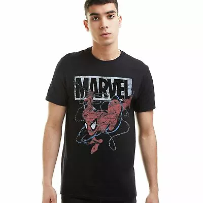 £13.99 • Buy Official Marvel Mens 90's Spiderman T-shirt Black S-XXL
