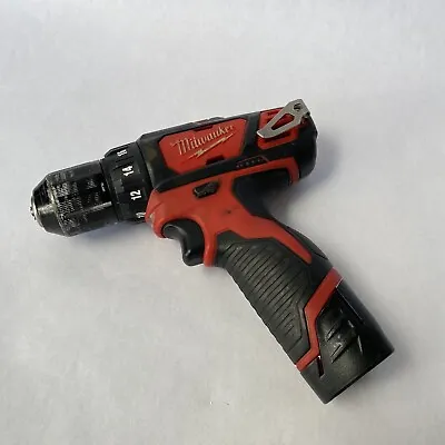Milwaukee 2407-20 M12 12V Li-Ion Cordless 3/8  Drill/Driver + Battery No Charger • $34.99