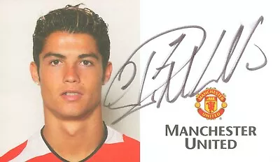 Cristiano Ronaldo Signed Manchester United Original Man Utd Club Card Autograph • £999.99