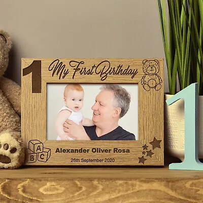 My First Birthday Photo Frame 1st Keepsake Gift FW145 • £12.98