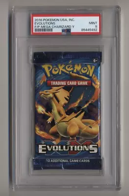 Pokemon XY Evolutions Mega Charizard Y Booster Pack PSA 9 Free Shipping! • $79.99